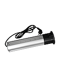 Shelbi STVA-4-WC-IP54-S Выдвижной-авто наст. розет. блок на 2 розетки, USB A+C, IP54, бесп. зар., серебро, фото 6