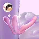 Страпон безремневой розовый с пультом д/у Yunman, фото 4