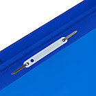 Папка-скоросшиватель пластик. перф. СТАММ А4, 180мкм, синяя с прозр. верхом, фото 3