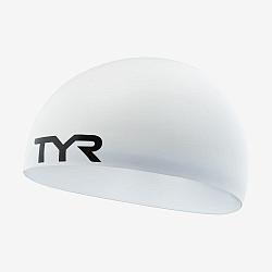 Шапочка для плавания стартовая TYR Stealth-X Racing Cap white