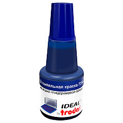 Штемпельная краска Ideal, 24мл, синяя (206916)