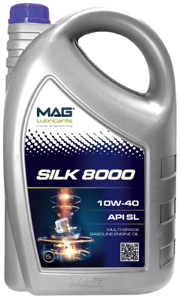 Моторное масло MAG SILK 8000 SAE 10W40  SL 5литра, фото 1