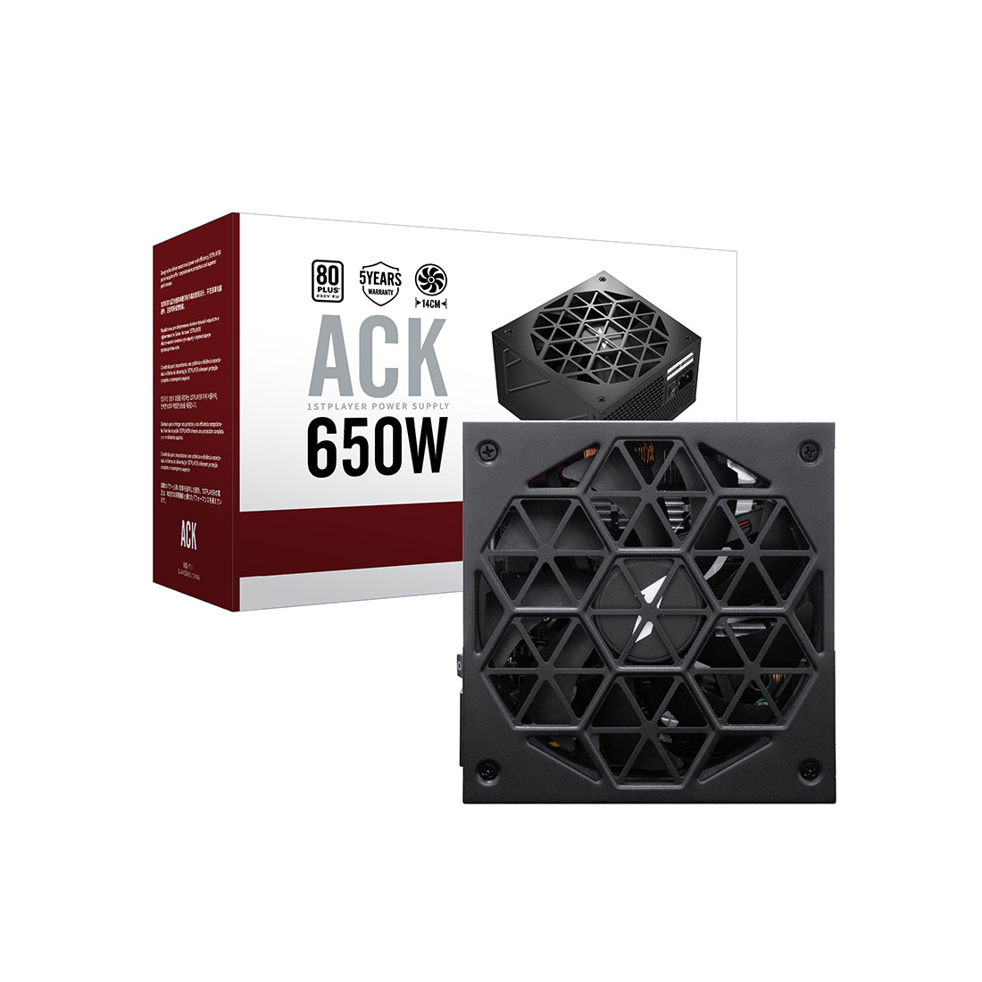 Блок питания 1STPLAYER HA 650W BK, фото 1