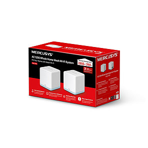 Маршрутизатор, Mercusys, Halo H30(2-pack), WI-FI 5, 802.11a/b/g/n/ac, AC1200, 2 порта 10/100M WAN/LAN, Домашняя Mesh Wi-Fi система, фото 4