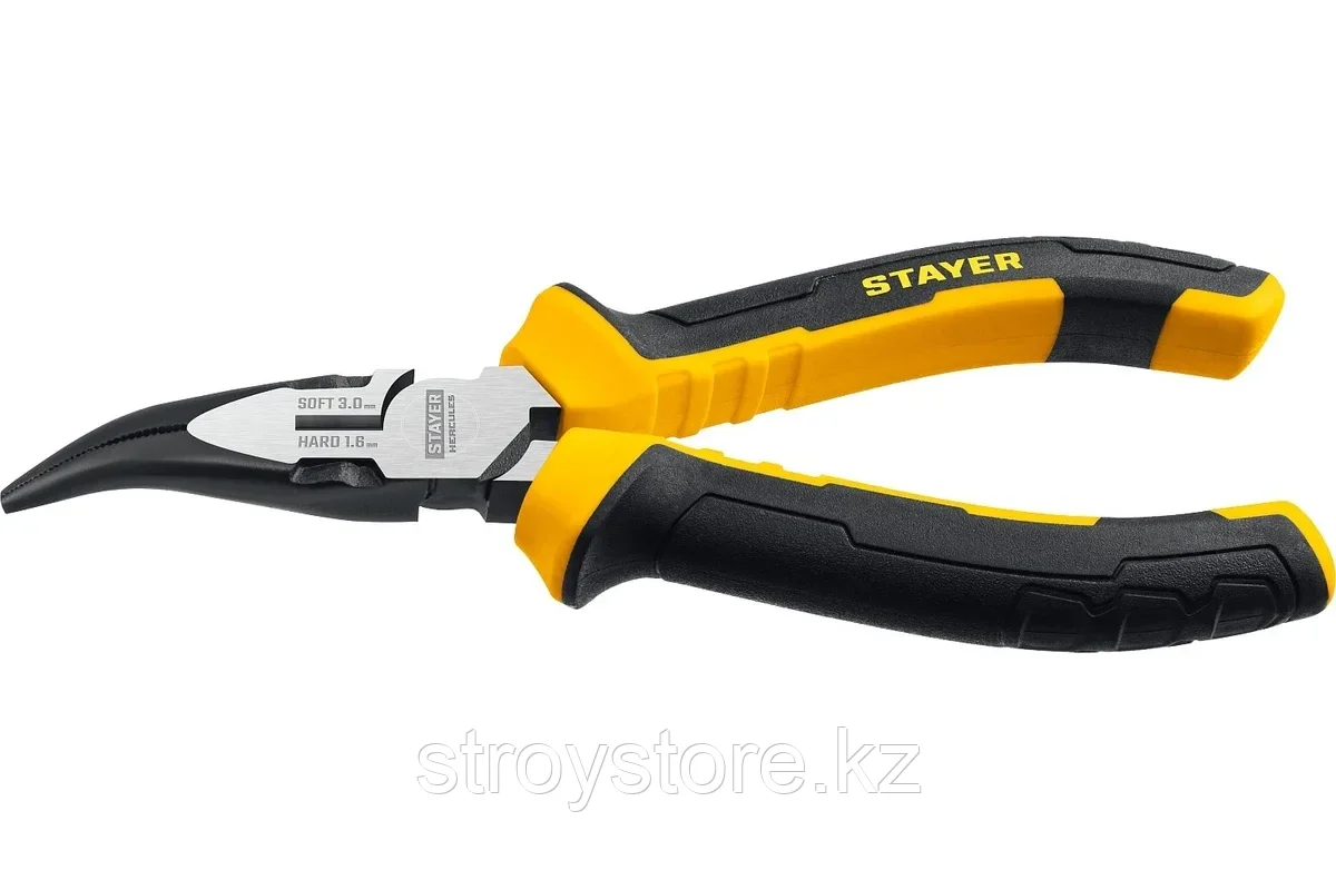 Тонкогубцы изогнутые, STAYER Hercules 160 мм