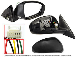 Зеркало правое (R) на Nissan Almera 2012-18 5 контактов (SAT)