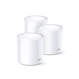 Беспроводная MESH-система Wi-Fi, TP-Link, Deco X60(3-pack), AX5400, Wi-Fi 6, 2,4 ГГц/5 ГГц, 802.11a/b/g/n/ac/ax,2 порта 10/100/100, фото 1