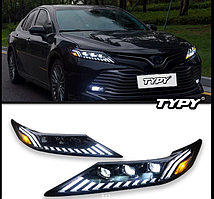 Передние фары на Camry 70/75 2018-21 дизайн ZT