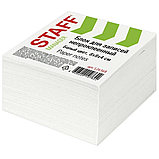 Блок для записей STAFF непроклеенный, куб 8х8х4 см, белый, фото 3