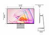SMART Монитор с Кристальным Изображением 5K 27" 5120x2880 SAMSUNG ViewFinity S9 LS27C902PAIXCI Встроенные колонки, фото 3
