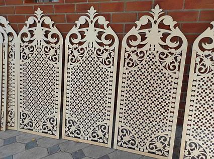 Резные решетки / перегородки их фанеры 6 мм, без покраски на заказ