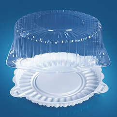 Тортница ИП-225 Крышка пирог ПЭТ  (220шт. в коробке).