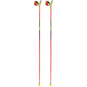 Палки беголыжные LEKI HRC Team (красно-желтые)