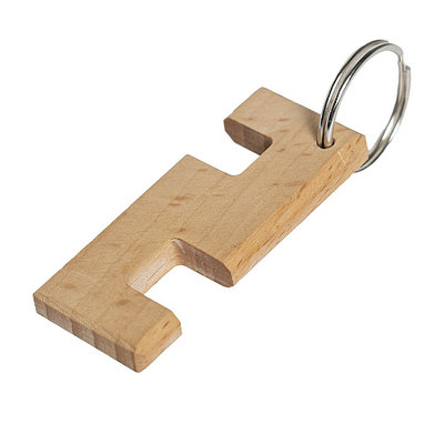 Брелок-подставка для телефона, 6 x 2,5 x 0,7 cм. Пазы 1 и 1,4 см, бук -  441254