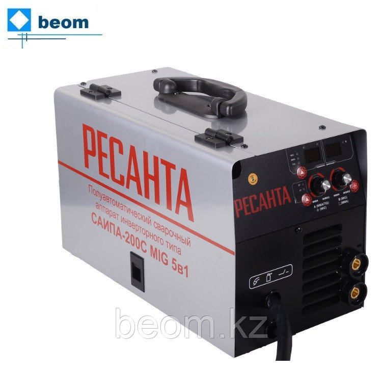 Сварочный полуавтомат Ресанта САИПА-200C ( 230±10% | 15 - 200А | MIG/MAG | ПВ - 70%, Ø - 0,6/0,8 /1,0 мм | MMA мм 5)