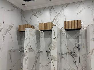 Lavarium банный комплекс и ресторан, Астана
Список выполненных работ: 
Разработка проекта турецкой парной с зоной пилинга и массажа
Поставка оборудования для обливания после парной, установка обливных устройств 