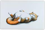 Коврик под миску "Thick cat", 44 × 28 см