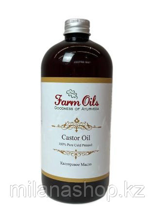 Farm Oils - Индийское пищевое касторовое масло холодного отжима 500 мл, фото 1