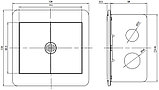 Shelbi STF-2SR-B Напольный/настольный лючок на 2 розетки, 2 RJ45 5e UTP, металл, чёрный, фото 5