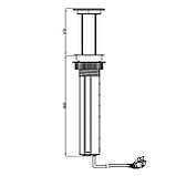 Shelbi STVA-4-WC-IP54-S Выдвижной-авто наст. розет. блок на 2 розетки, USB A+C, IP54, бесп. зар., серебро, фото 5