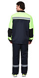 Костюм СИРИУС-ПРОФИЛЬ куртка, брюки, темно-синий с лимонным с черной отделкой и СОП, фото 2