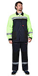 Костюм СИРИУС-ПРОФИЛЬ куртка, брюки, темно-синий с лимонным с черной отделкой и СОП, фото 3
