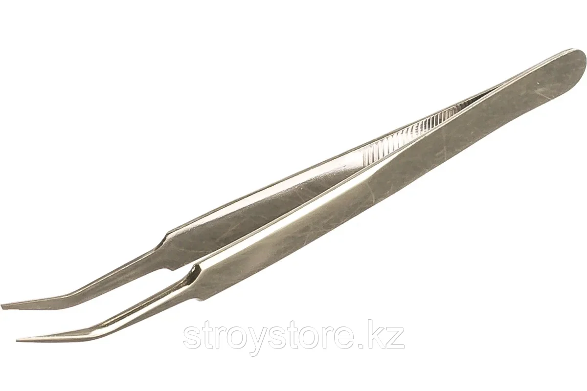 Антимагнитный пинцет, изогнутый, ЗУБР 110 мм