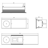 Shelbi STG-1S-UC-WC-B Настольный бокс со сдвижной крышкой на 1 розетку, USB A+C, беспр. зар., шнур 1,8м, чёрный, фото 5