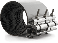 Хомут свёртный усиленный из нержавеющей стали PN16