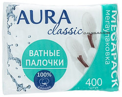 Палочки ватные AURA 400шт