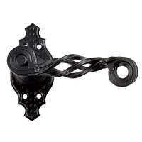 AMIG 12632 дверная ручка 102K на розетке черная