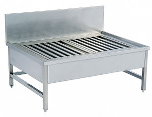 Рабочий стол из нержавеющей стали для мытья казана