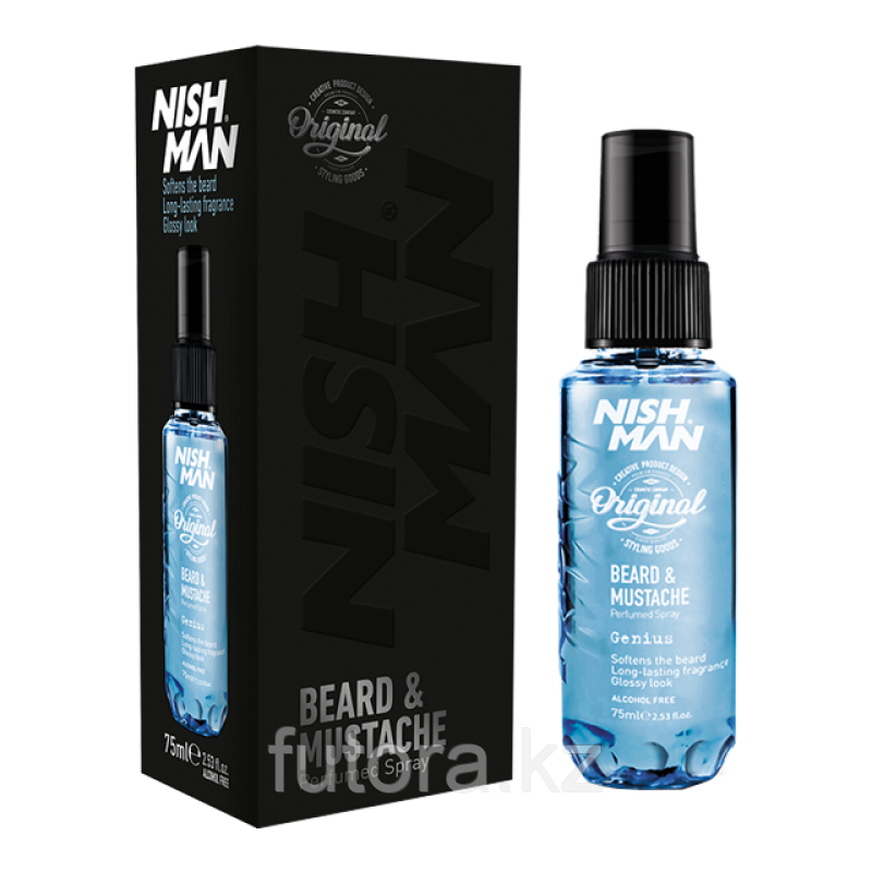Парфюм для волос и бороды "NISHMAN Beard&Mustache Perfumed Spray Genius".