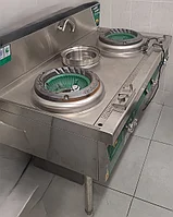 WOK (Вок) плита газовая промышленная 2 конфорочная.
