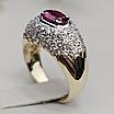 Кольцо  585пр ,16.5р рубин 0,83Сt .бриллиант 0,80Ct SI1/F-G сертификат IGI, фото 8