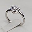 Кольцо с бриллиантами 585 пр,17.5р.Сердце 0,28Ct VS/G. 0.1Ct VS1/F EX, фото 6