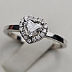 Кольцо с бриллиантами 585 пр,17.5р.Сердце 0,28Ct VS/G. 0.1Ct VS1/F EX, фото 9