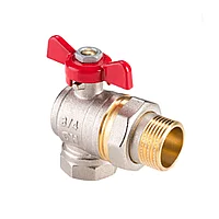 Кран шаровый американка угловой