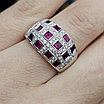 Кольцо  750пр ,IGI .18р.рубин 2,32Сt .бриллиант 0,43Ct VVS2-VVS1/F-G, фото 9
