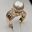 Кольцо 750 пр IGI ,16,5р жемчуг(натуральный .морской)  бриллиант 0,30Ct SI1/F-G, фото 9