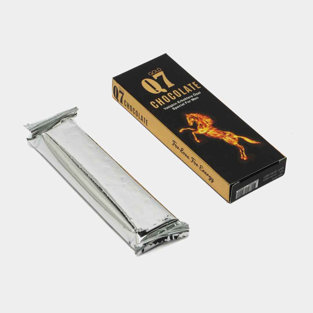Возбуждающее средство для мужчин Шоколад Q7 Gold плитка - фото 1 - id-p122632941