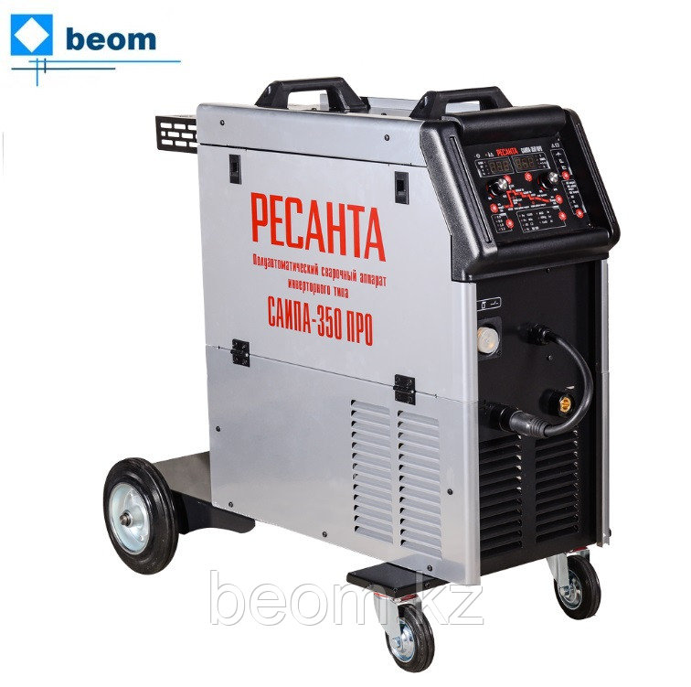 Сварочный полуавтомат Ресанта САИПА-350 ПРО ( 380 В | 10 - 350А | MIG/MAG, TIG, SPOT | ПВ - 60%, Ø - 0,8/1,0/1,2 мм | MMA мм 6)