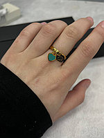 Титановое кольцо с подвесками в форме сердца элегантность и стиль