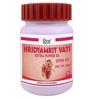 Хридьямрит Вати ДС, усиленная формула (Hridyamrit Vati Extra Power DS), Divya/Patanjali, 40 таб.