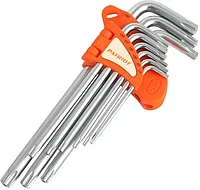 Набор ключей Patriot SKT-9L звезда, имбусовые длинныеТ10-Т50 9шт Cr-V 350002007