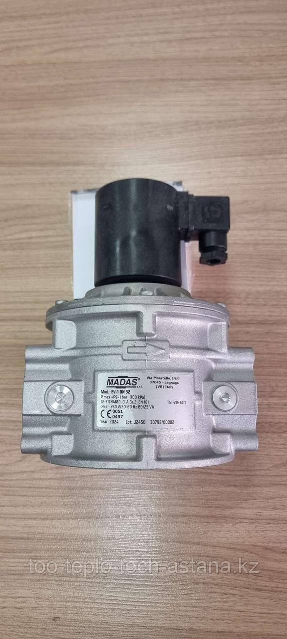 Газовый клапан Madas 1 1/4", Н.З., max.1 bar