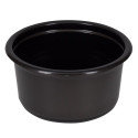 Контейнер К-115-350 мл. черный Полиэр, крышка отдельно
