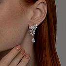 Серьги из серебра с фианитами SOKOLOV 94026750, фото 3