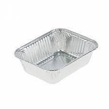 Форма алюм, прямоуг, L-край, 685 мл верxний внешний размер: 201 * 118 мм, дно: 159 * 84 мм