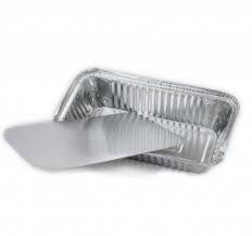 Форма алюминиевая, прямоугольная,   865 мл  217 * 113 мм, дно: 181 * 77 мм